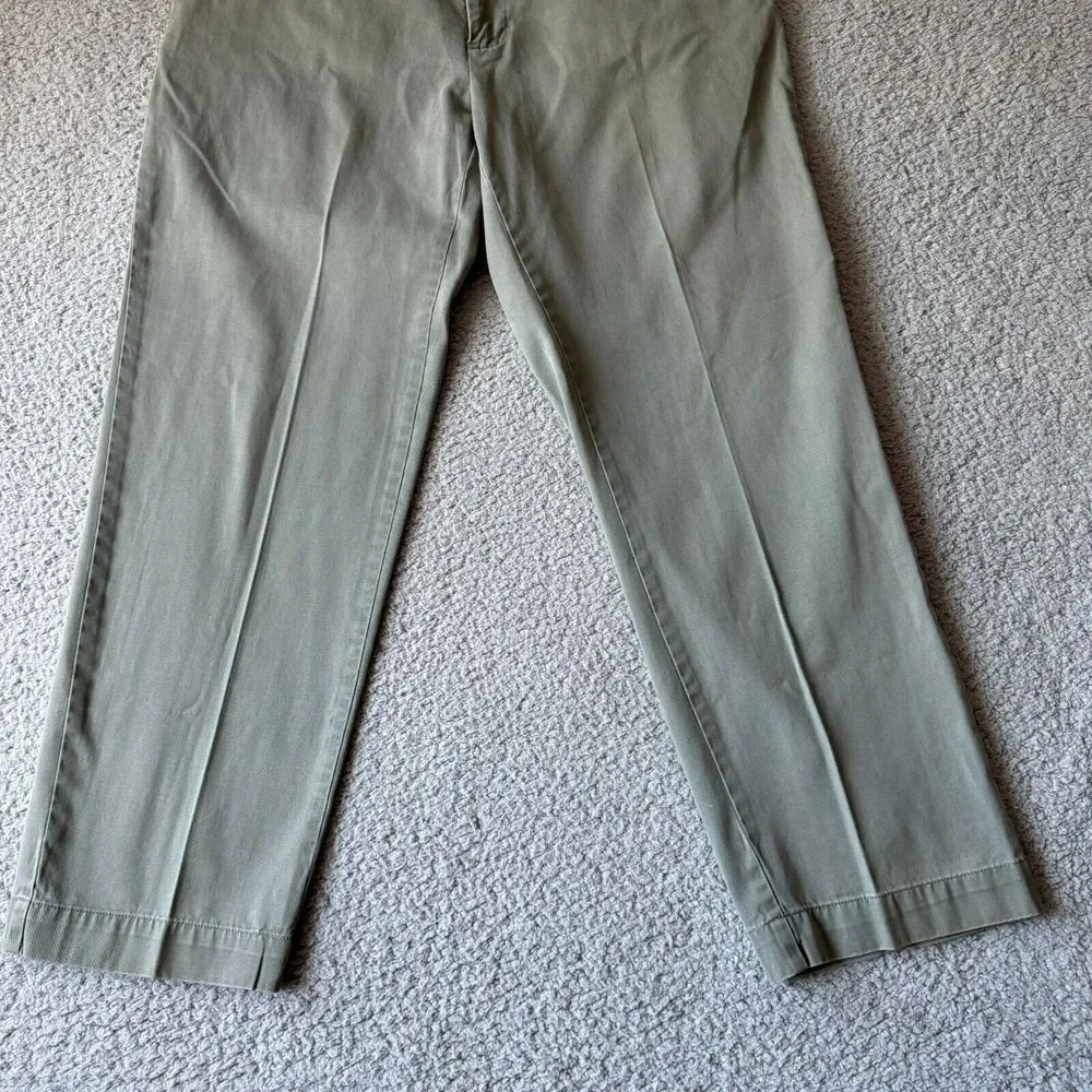 Vintage Polo Ralph Lauren Pants Mens 33x30 Green Chino Twill‎ Slacks Singapore *